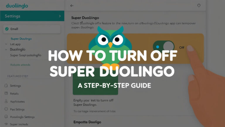 How to Turn Off Super Duolingo