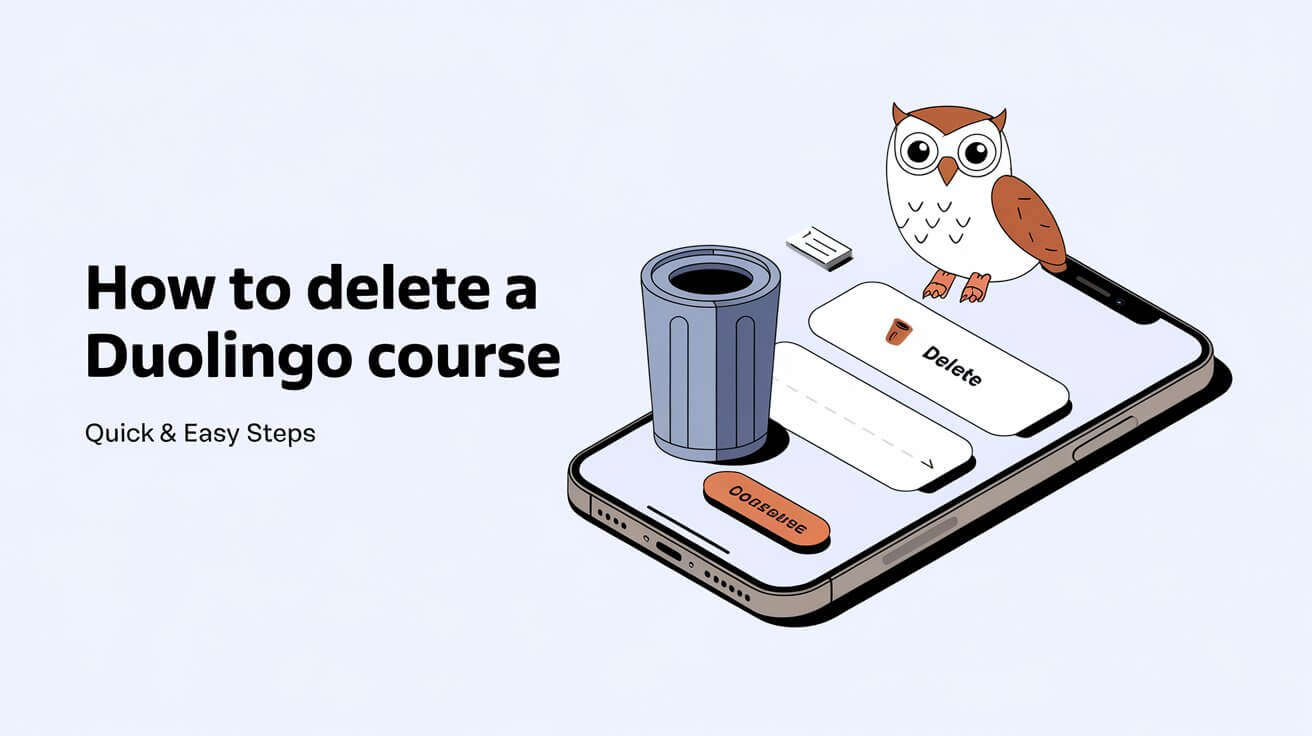 How to Delete a Duolingo Course