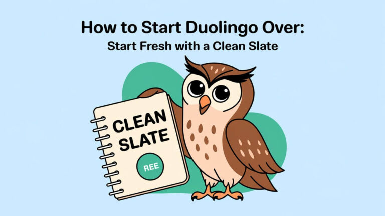 How To Start Duolingo Over