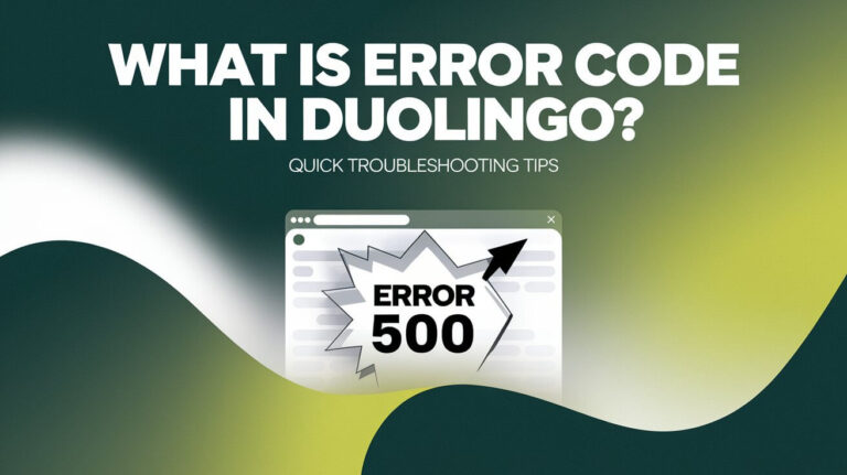 What Is Error Code 500 In Duolingo