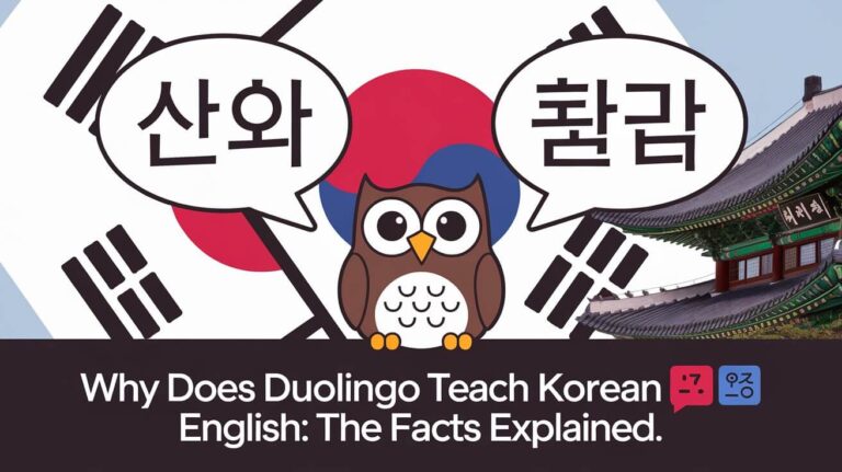 Why Does Duolingo Teach Korean English