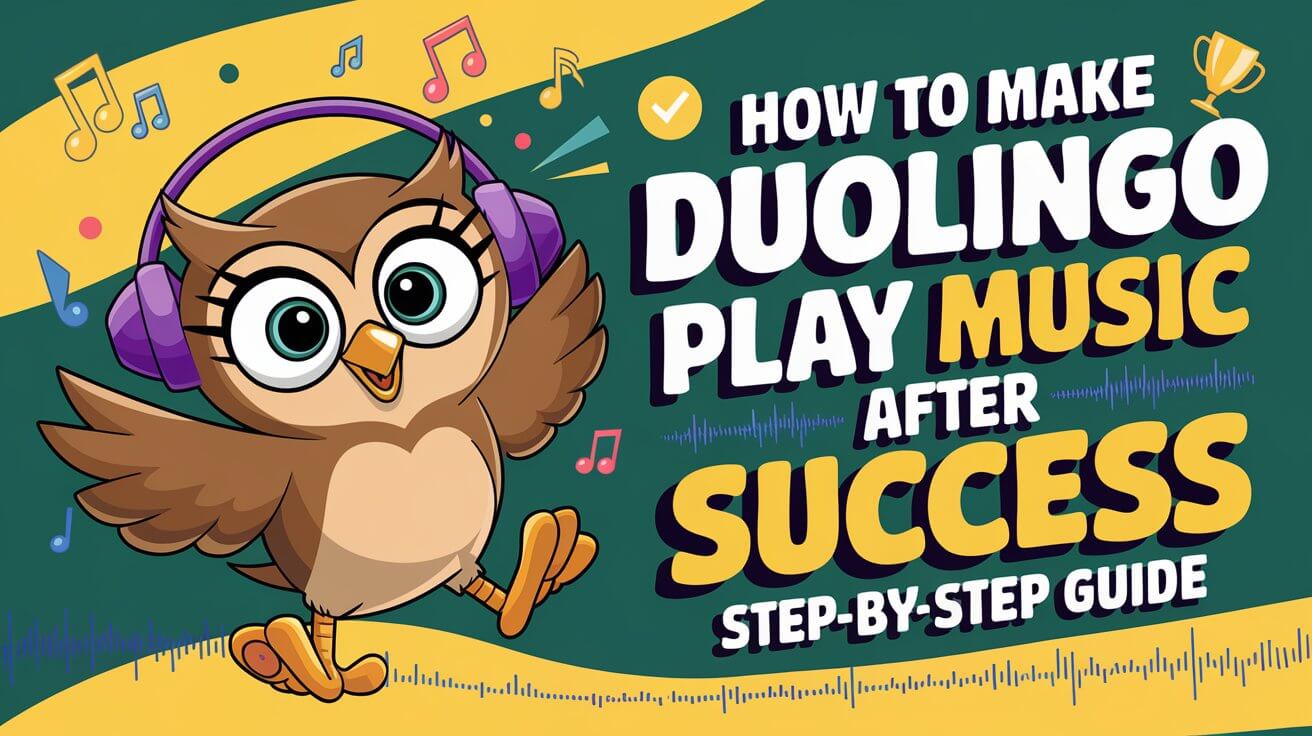 How To Make Duolingo Play Music After Succes