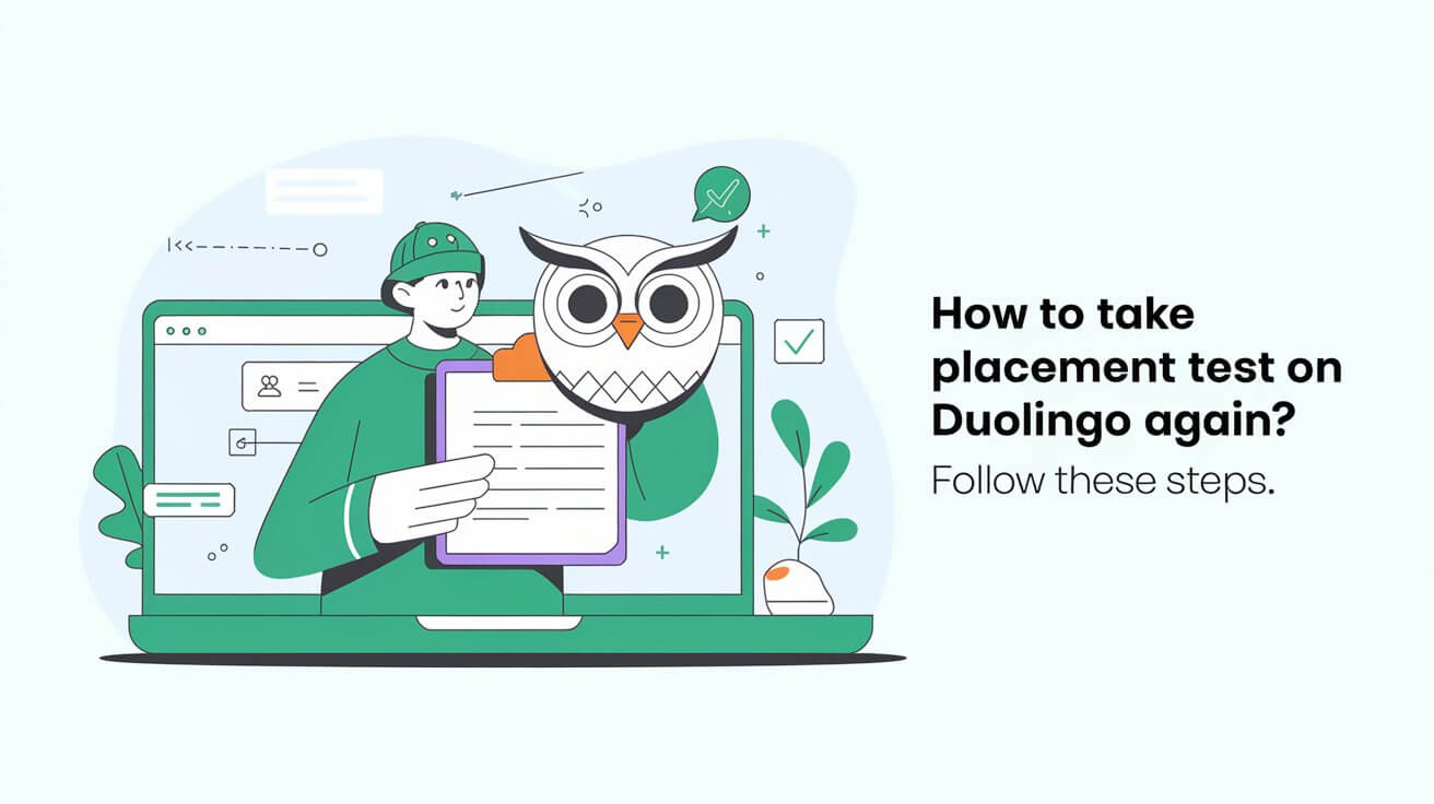 How to take placement test on Duolingo again