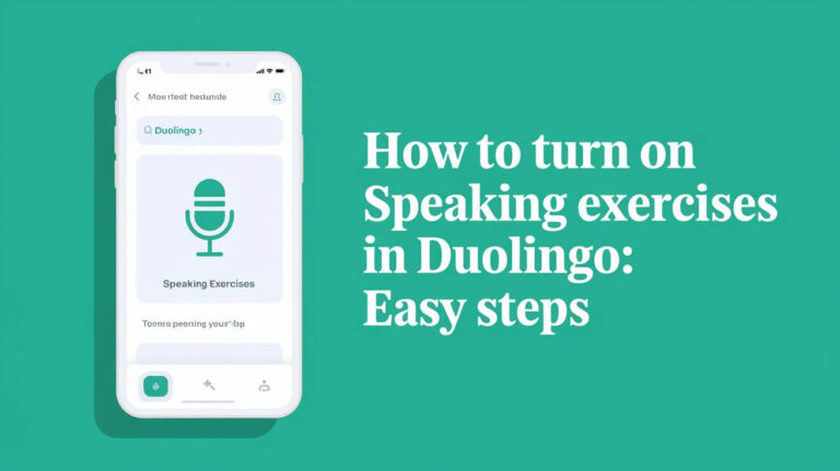 How To Turn On Speaking Exercises In Duolingo