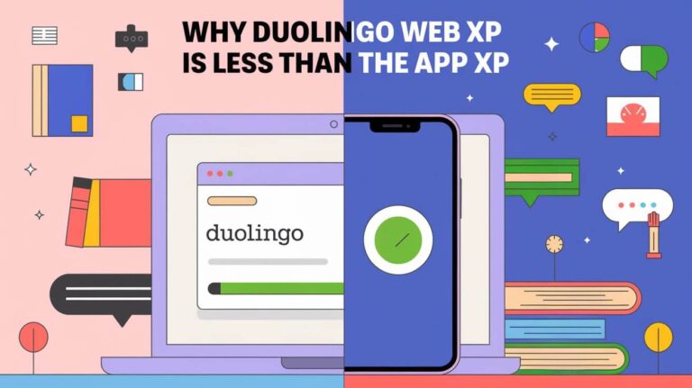 Why Duolingo Web Xp Less Than The App