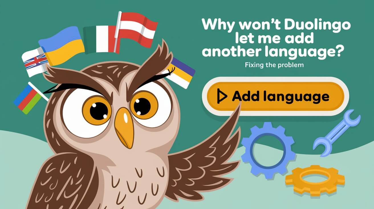 Why Won't Duolingo Let Me Add Another Language