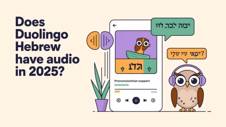 Does Duolingo Hebrew Have Audio In 2025