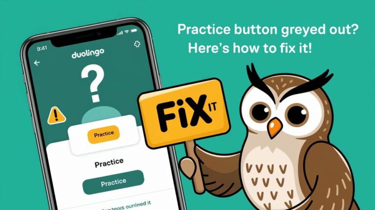 Duolingo Practice Greyed Out