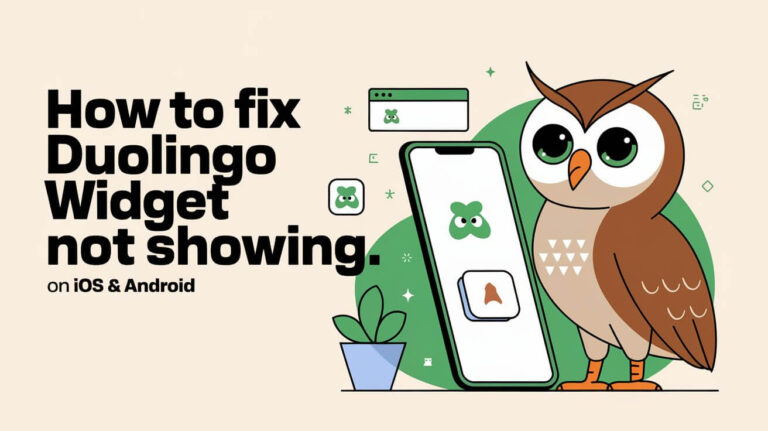 How To Fix Duolingo Widget Not Showing on iOS & Android