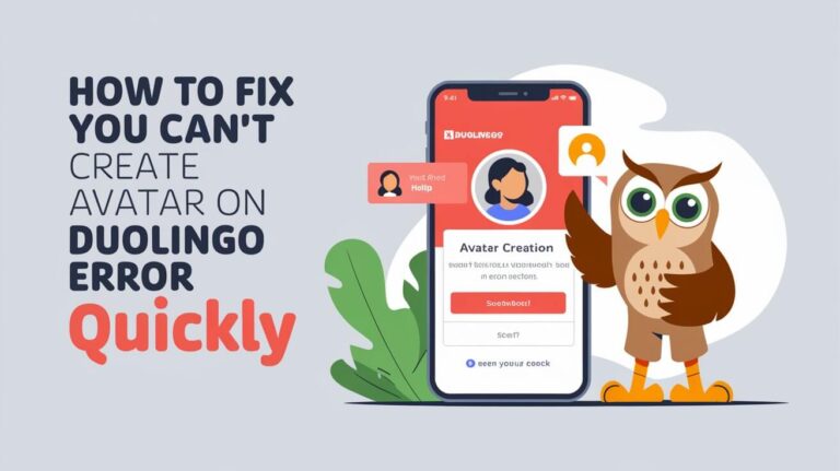 How To Fix You Cant Create Avatar On Duolingo Error