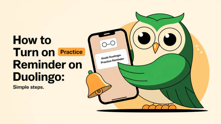 How To Turn On Practice Reminder On Duolingo