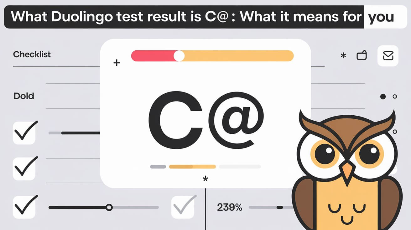 What Duolingo Test Result Is C@