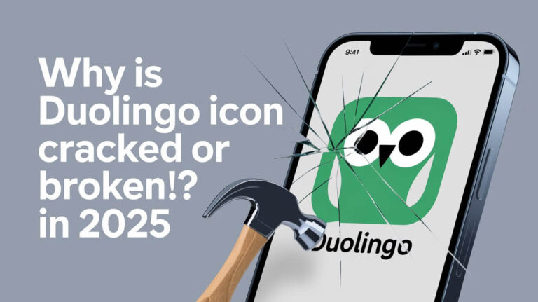 Why Is Duolingo Icon Cracked Or Broken