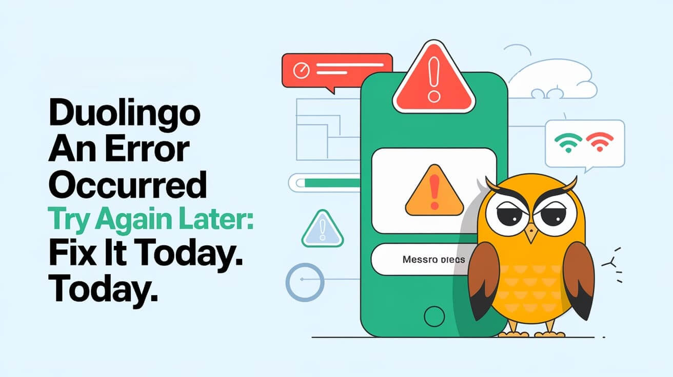 Duolingo An Error Occurred Try Again Later