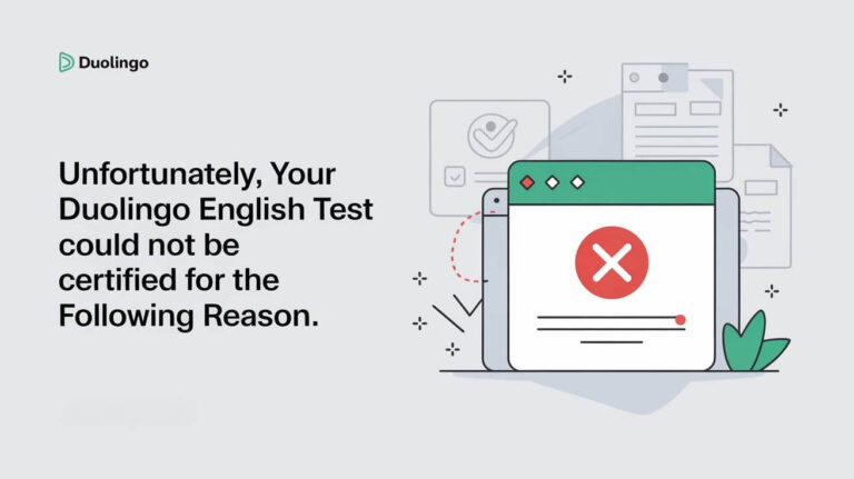 Unfortunately Your Duolingo English Test Could Not Be Certified For The Following Reason