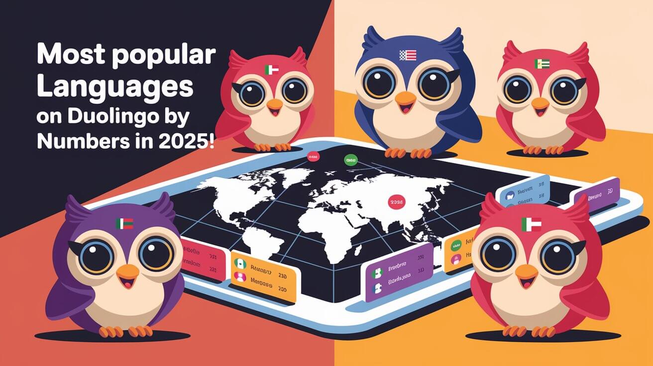 Most Popular Languages On Duolingo By Numbers in 2025